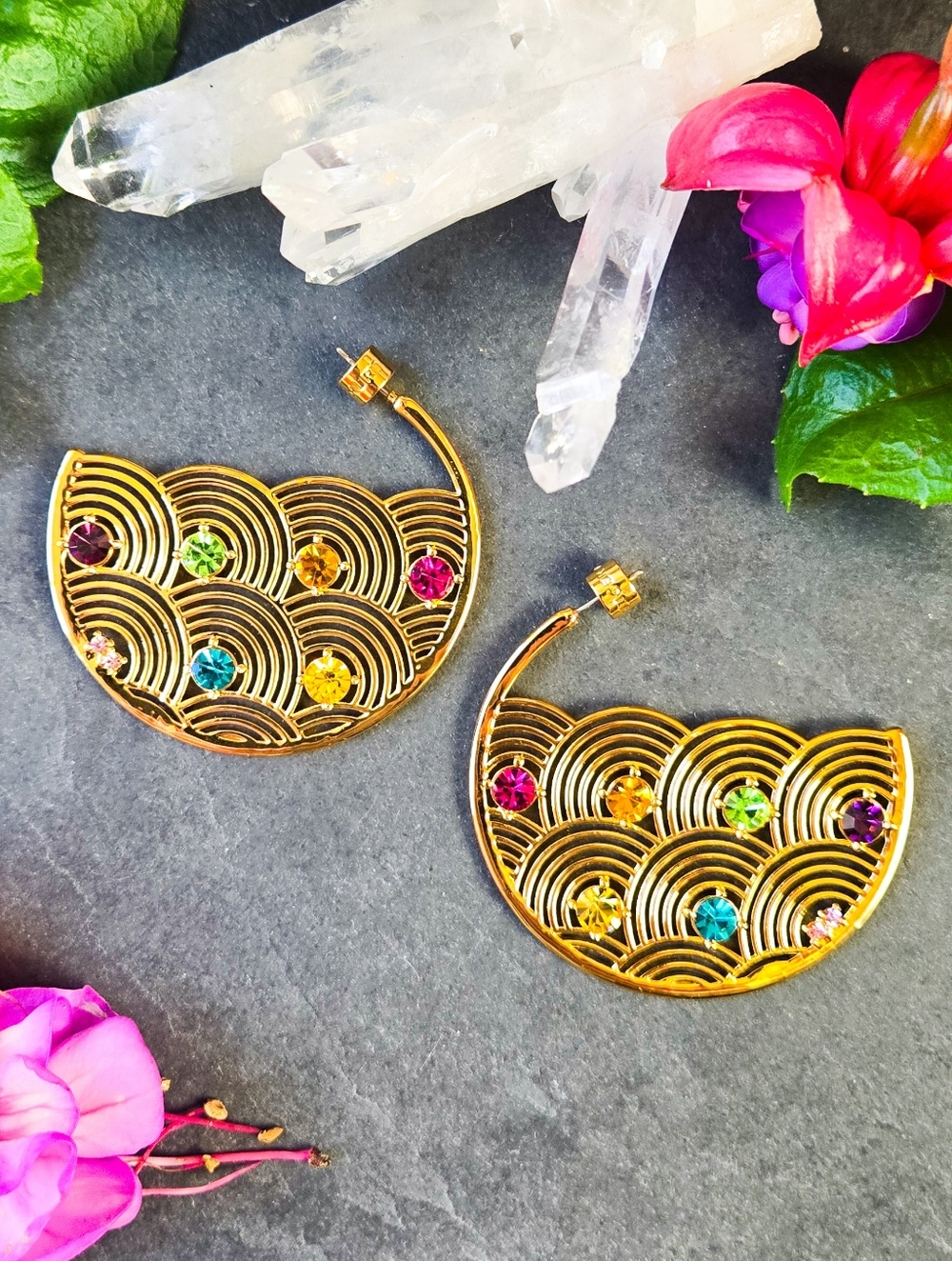 NWT Kurt Geiger Southbank Disk Hoop Earrings